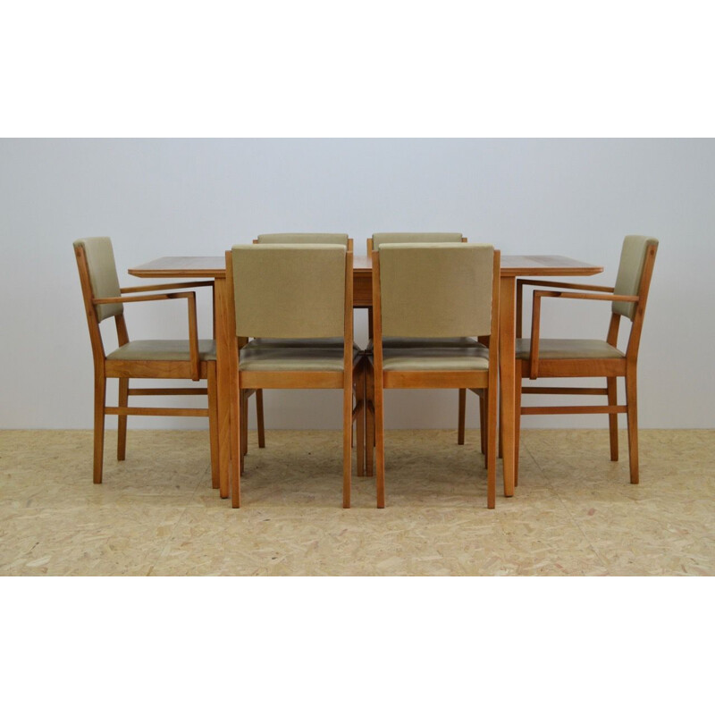 Mid Century Dining Table and Chairs by Gordon Russell 1950s