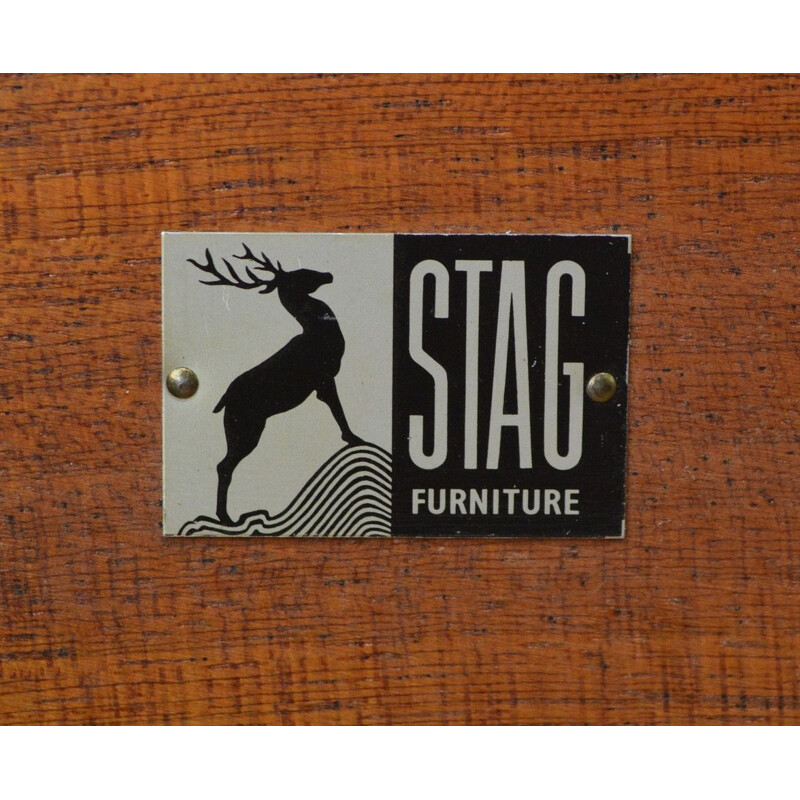 Bureau vintage en métal nickelé par Stag 1960
