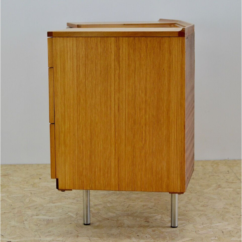 Vintage nickel-plated metal desk by Stag 1960