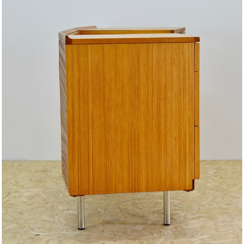 Vintage nickel-plated metal desk by Stag 1960