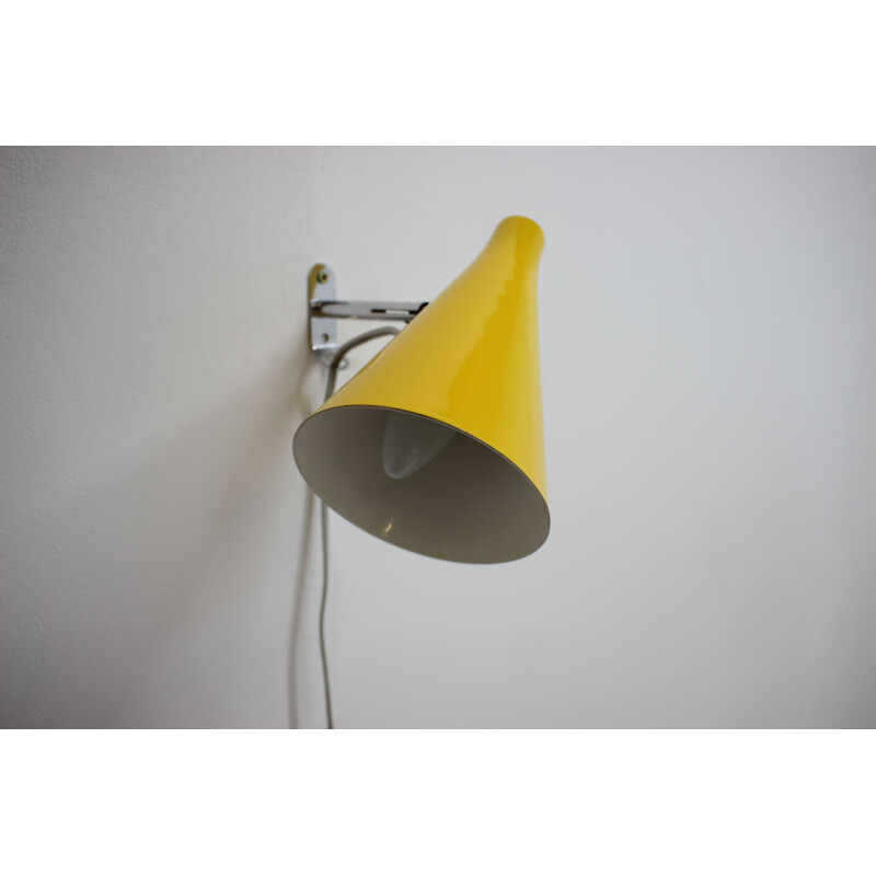 Vintage Wall Lamp for Lidokov, by Josef Hurka Czechoslovakia 1970s