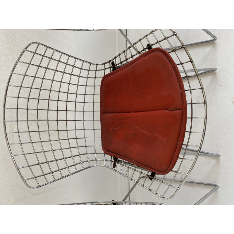 Set of 4 vintage Early Bertoia Chairs from Knoll, 1962