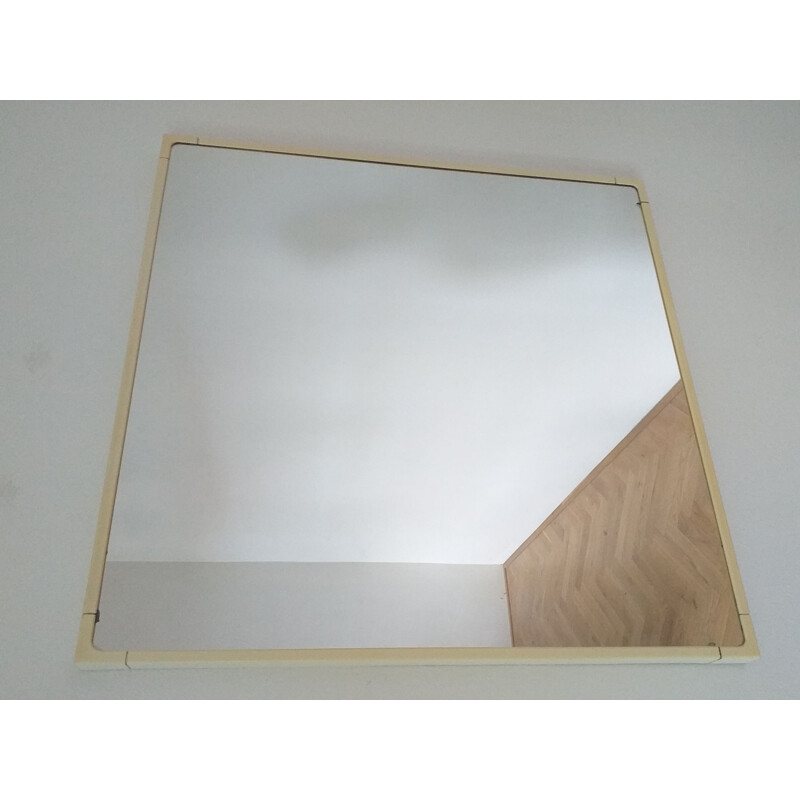 Large MidCentury Wall Mirror by Makio Hasuike, Italy, 1970s