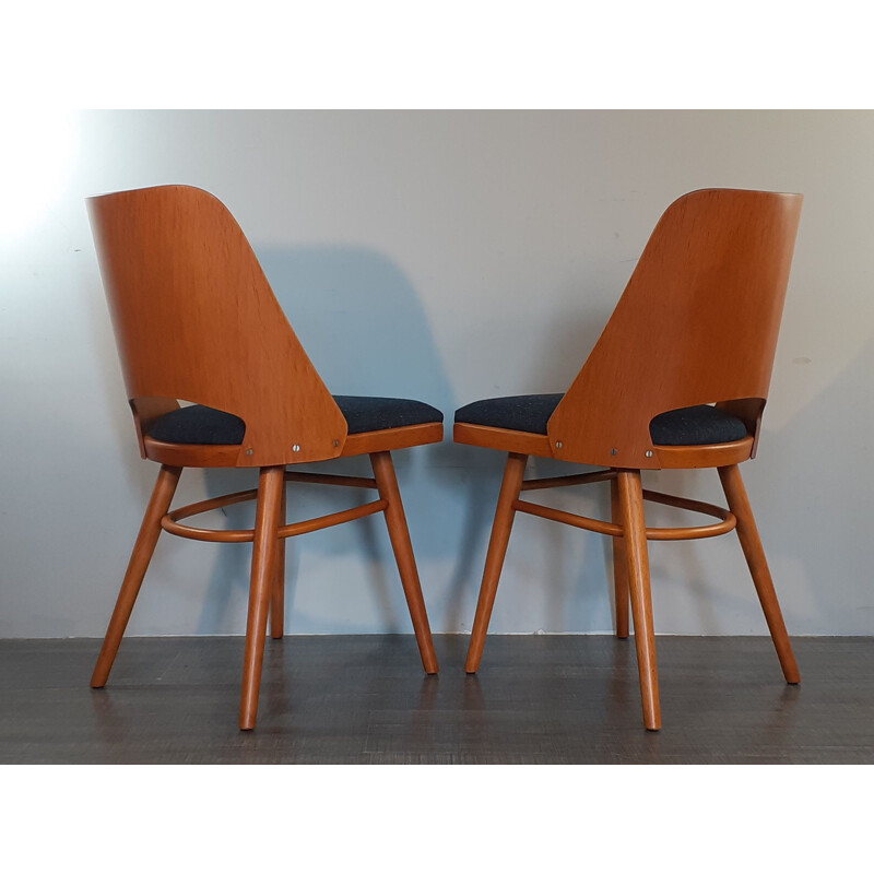 Set 6 Vintage Chairs Model 514 design Radomir Hofman, Czech 1963