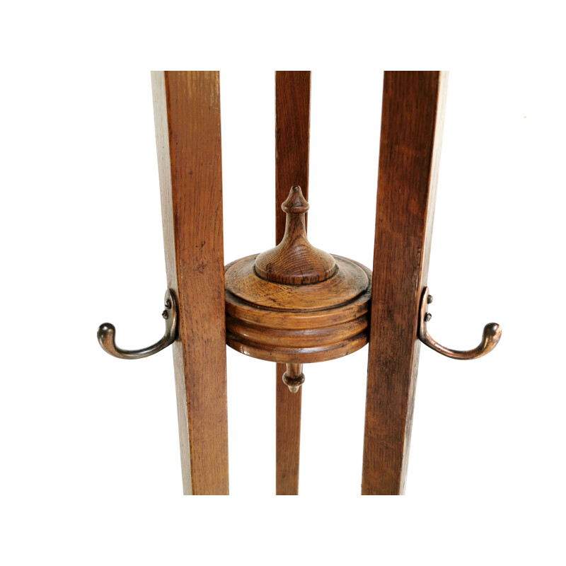 Vintage Oak Coat Umbrella Stick Stand British 20th century