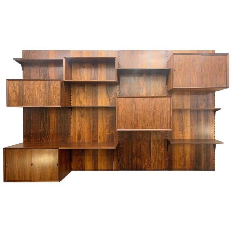 Vintage wall unit by Poul Cadovius - Denmark 1960