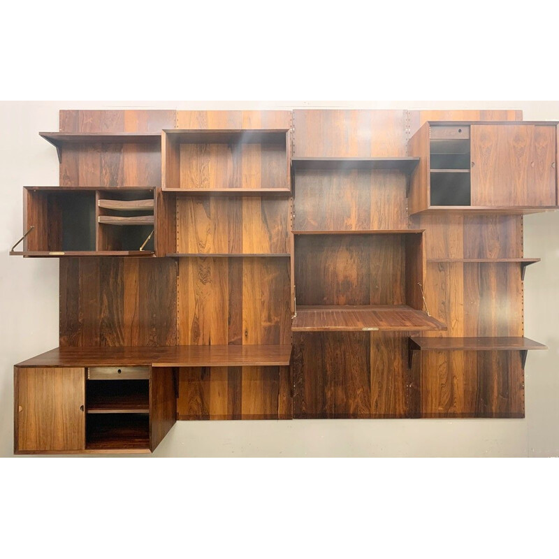 Vintage wall unit by Poul Cadovius - Denmark 1960