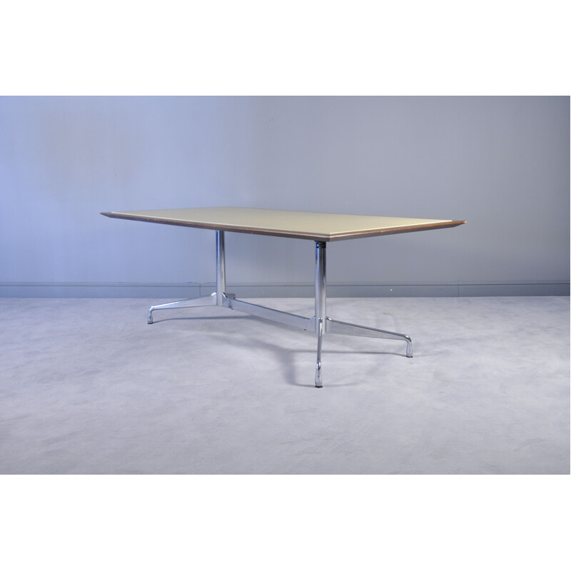 Vintage Segmented Base Rectangular Table by Ray and Charles Eames for Vitra, 1964s