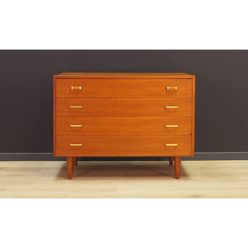 Vintage teak chest of drawers danish 1960s