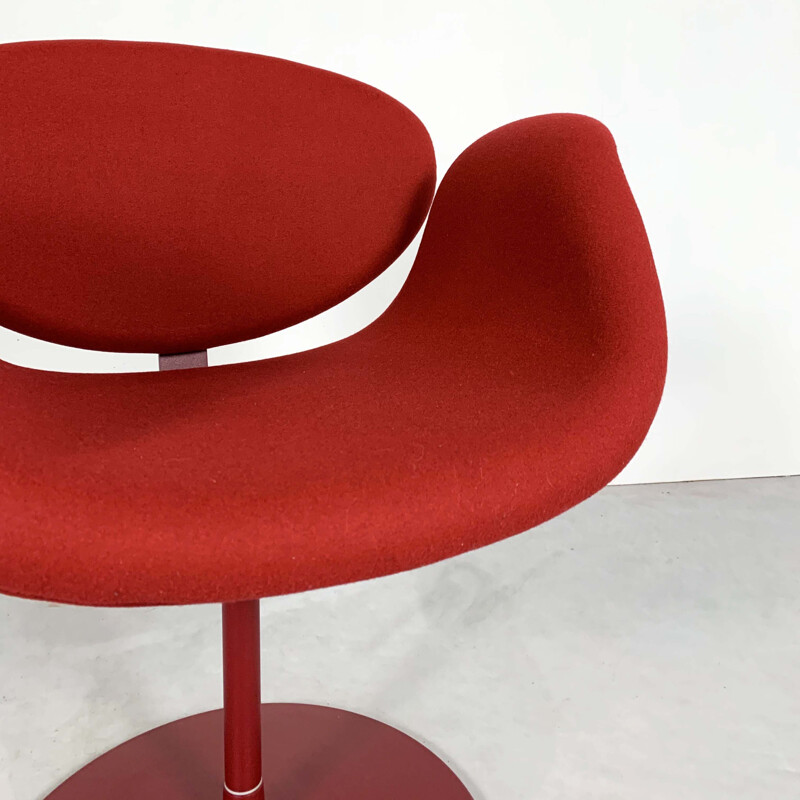 Vintage set de 4 Red Tulip Chairs by Pierre Paulin for Artifort, 1970s