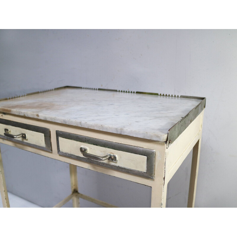 Vintage french metal night table 1930