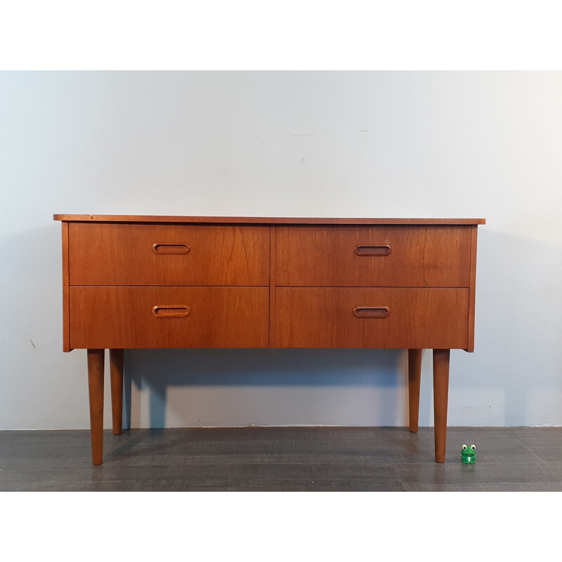 Vintage convertible chest of drawers Teak dressing table by Steen and Strøm's, Norway 1960s