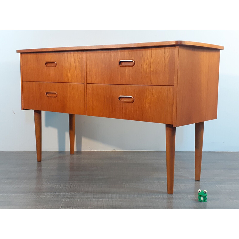 Vintage convertible chest of drawers Teak dressing table by Steen and Strøm's, Norway 1960s