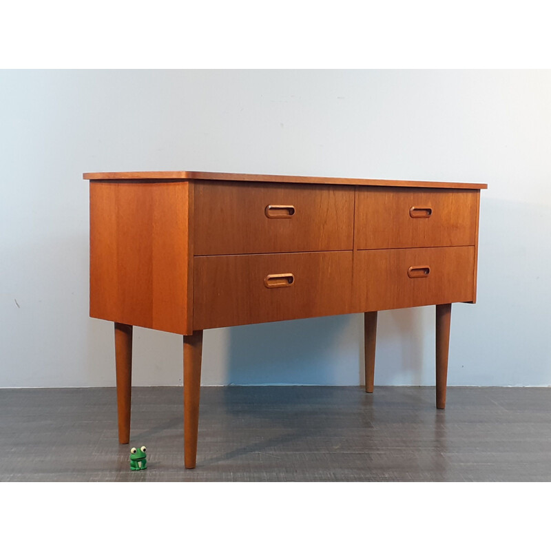 Vintage convertible chest of drawers Teak dressing table by Steen and Strøm's, Norway 1960s