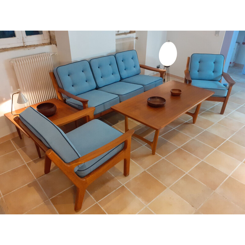 Vintage Teak Lounge Set Juul Kristensen by Glostrup, Danish 1960