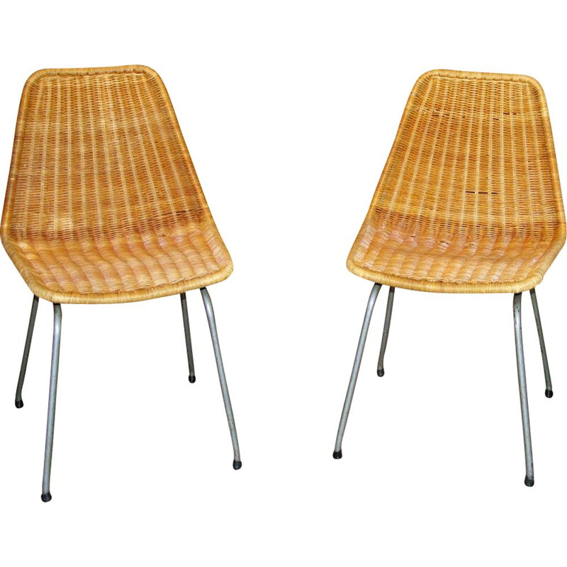 Pair of vintage chairs by Dirk Van Sliedregt 1960