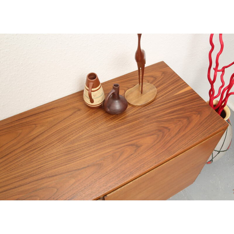 German sideboard in teak and walnut wood - 1960s