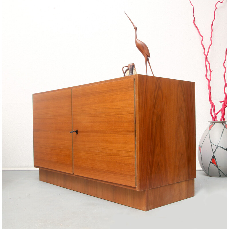 German sideboard in teak and walnut wood - 1960s