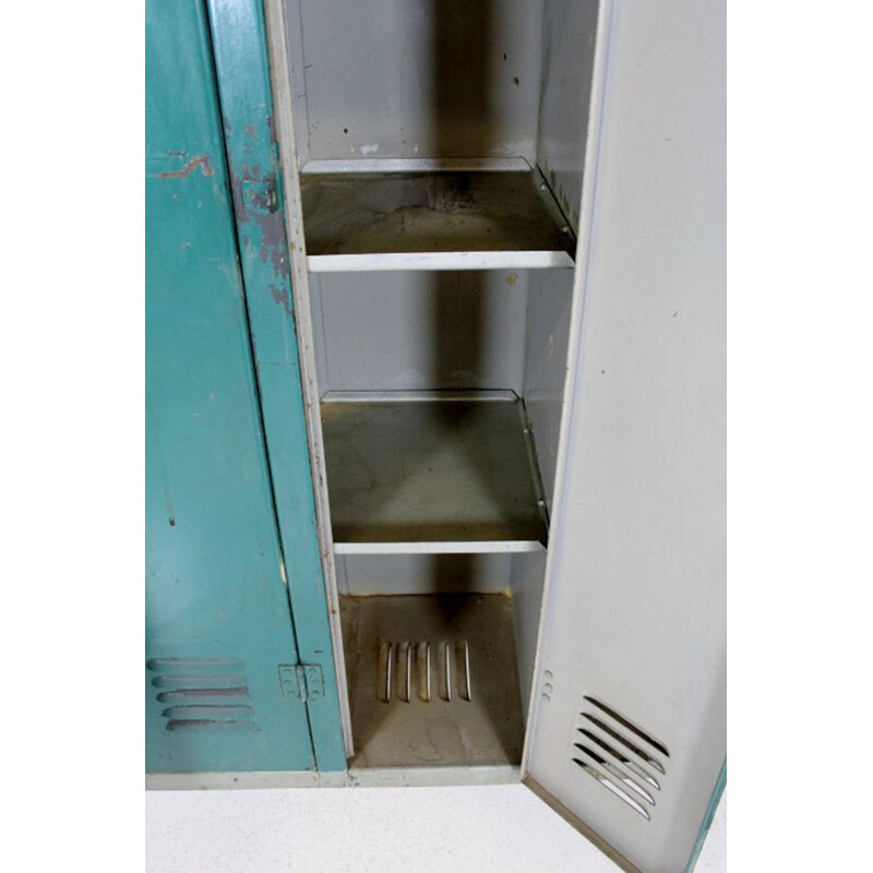Vintage metal locker 4 doors 1950