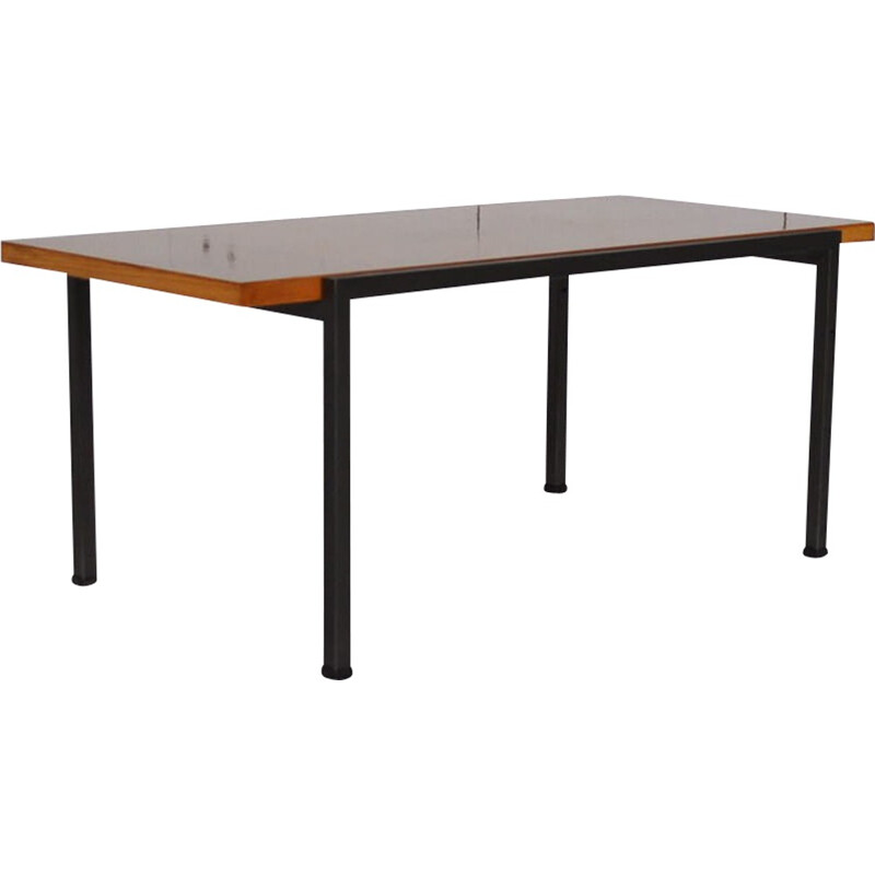 EFA metal and ash coffee table, Georges FRYDMAN - 1960s