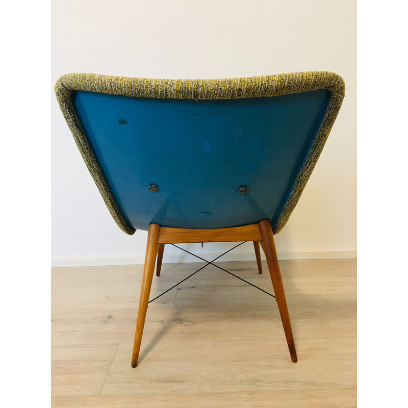 Vintage Banana TV Chair by Miroslav Navrátil for Cesky Nabytek, 1960s