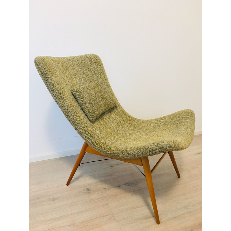 Vintage Banana TV Chair by Miroslav Navrátil for Cesky Nabytek, 1960s