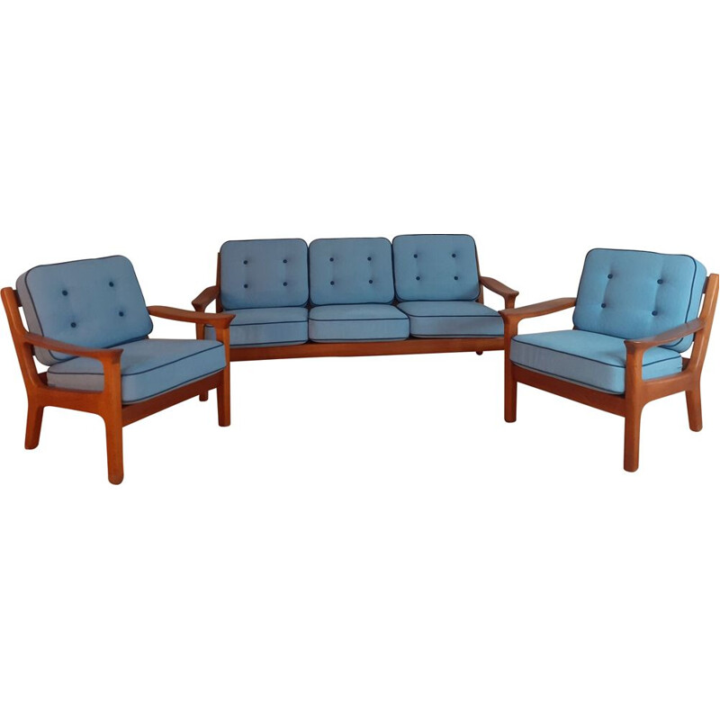 Vintage Teak Lounge Set Juul Kristensen by Glostrup, Danish 1960