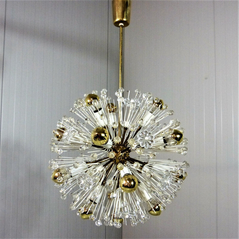 Vintage Chandelier by Emil Stejnar for Rupert Nikoll, Austria 1950