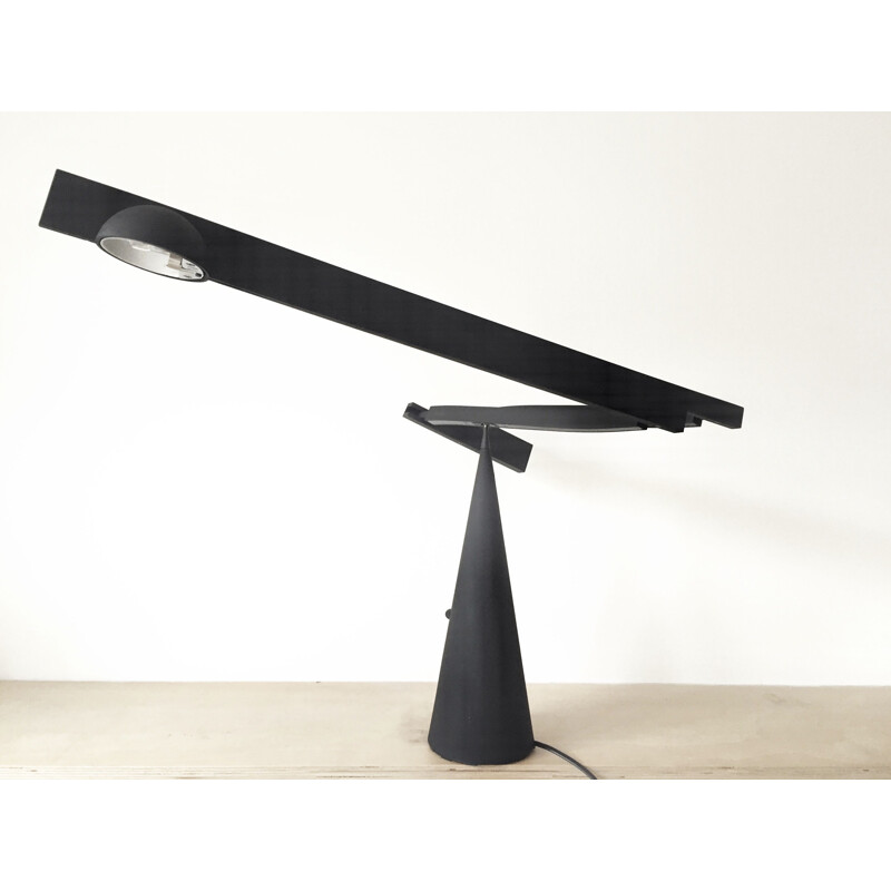 Vintage 'Tabla' table lamp by Mario Barbaglia and Marco Colombo for Italiana Luce 1988 