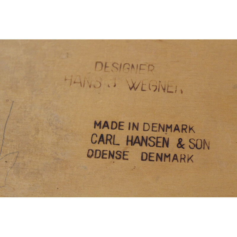Set van 6 vintage eiken en teakhouten stoelen 'Sawbuck CH29' Hans J. Wegner, Carl Hansen and Son, 1960