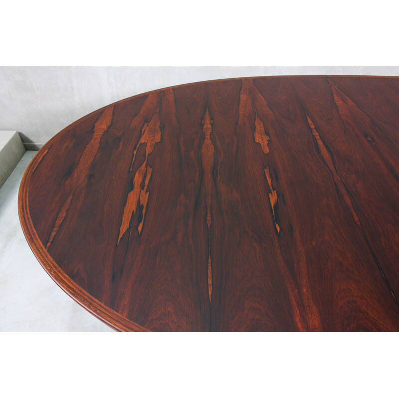 Vintage Dining Table by Arne Vodder for Sibast, Danish Rosewood Model 212 1960s