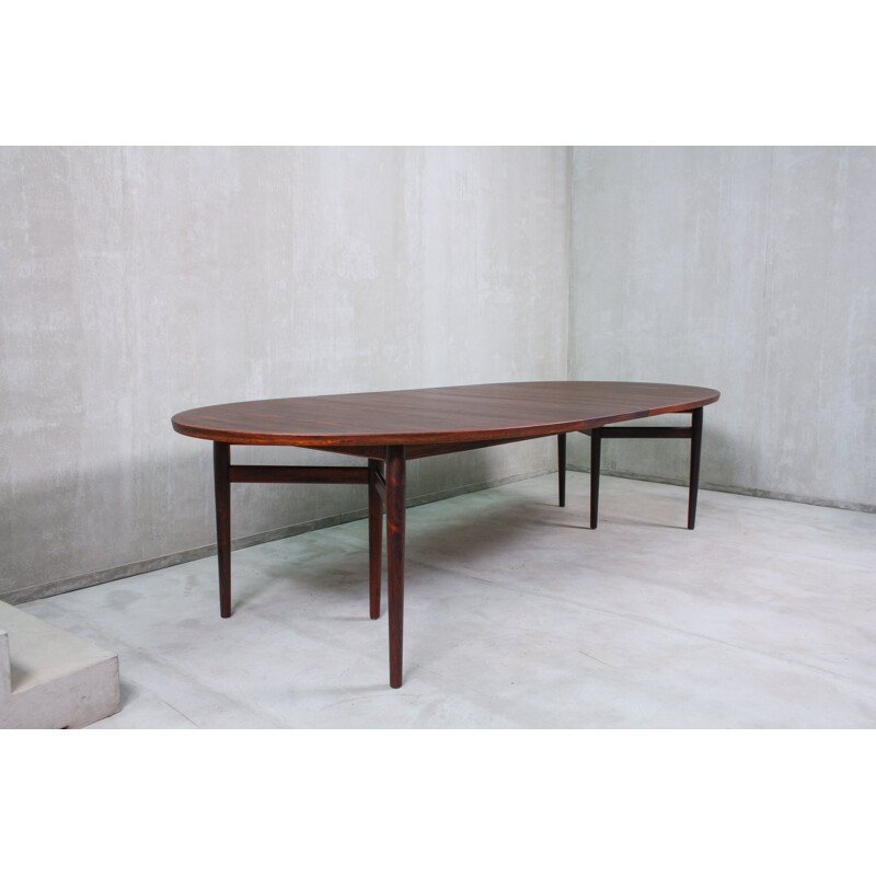 Vintage Dining Table by Arne Vodder for Sibast, Danish Rosewood Model 212 1960s