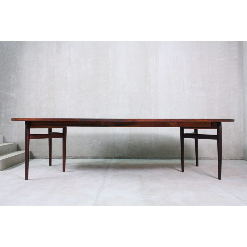 Vintage Dining Table by Arne Vodder for Sibast, Danish Rosewood Model 212 1960s