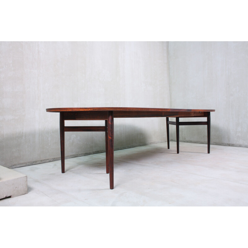 Vintage Dining Table by Arne Vodder for Sibast, Danish Rosewood Model 212 1960s