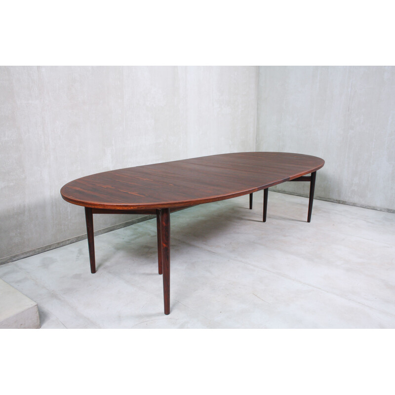 Vintage Dining Table by Arne Vodder for Sibast, Danish Rosewood Model 212 1960s