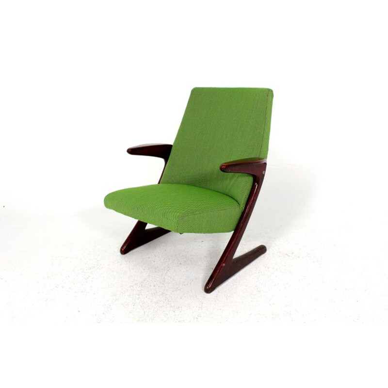 Vintage Triva armchair 'Fauteuil Z' by Bengt Ruda for Nordiska Kompaniet Swedish 1950