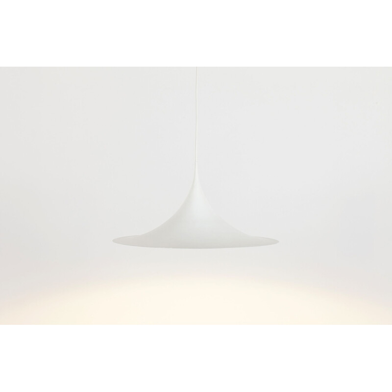 Vintage White Semi lamp By Claus Bonderup and Torsten Thorup 1968