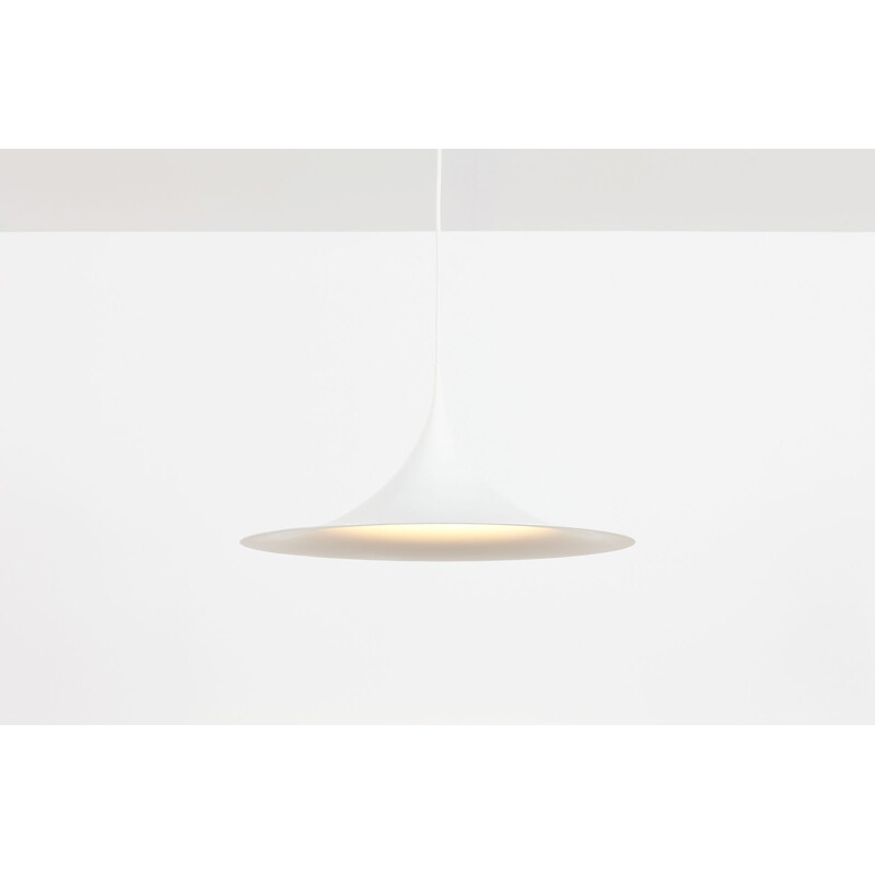 Vintage White Semi lamp By Claus Bonderup and Torsten Thorup 1968