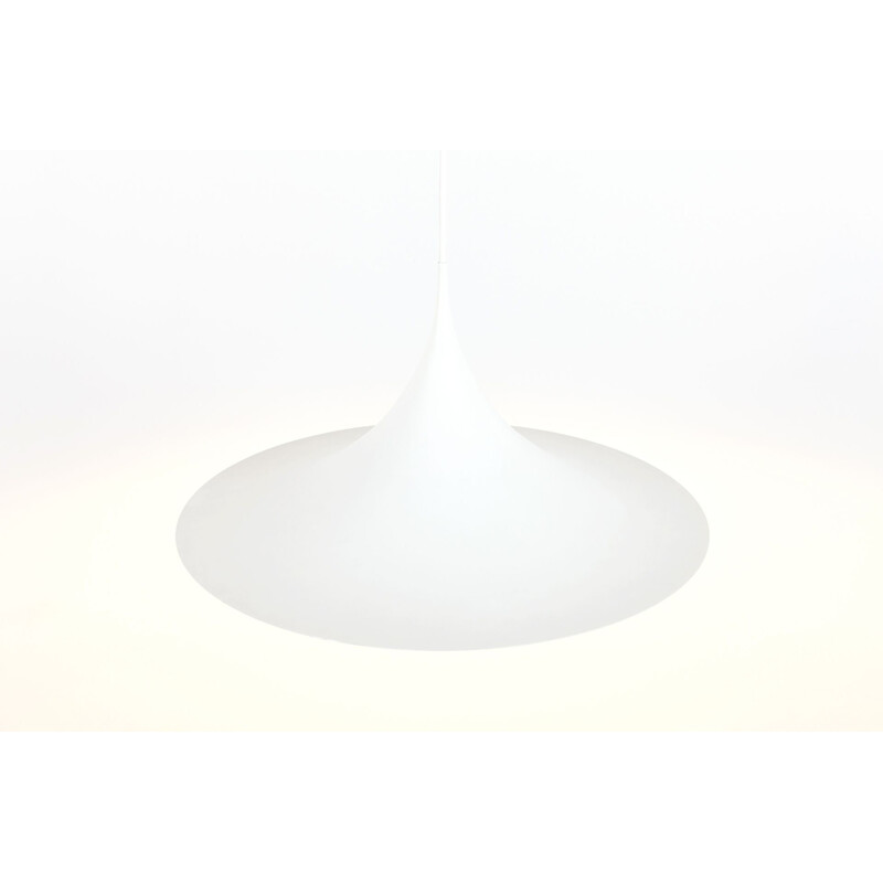 Vintage White Semi lamp By Claus Bonderup and Torsten Thorup 1968