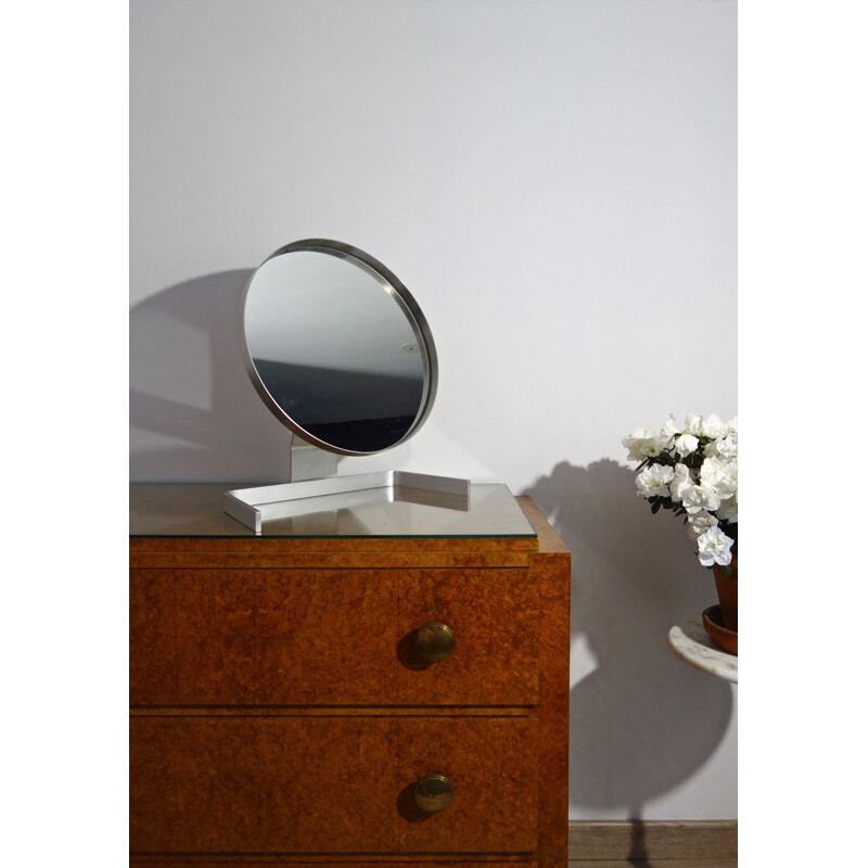 Miroir vintage orientable par Guy Lefevre 1970