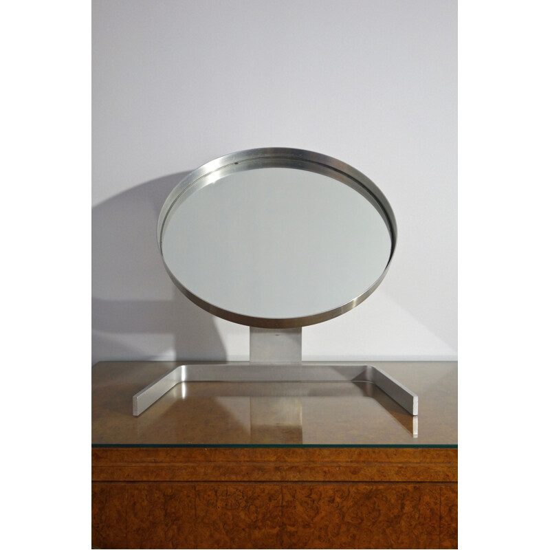 Miroir vintage orientable par Guy Lefevre 1970