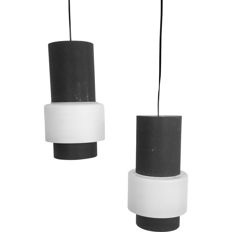 Pair of pendant lamps, Louis Kalff for Philips, model NT61 1960