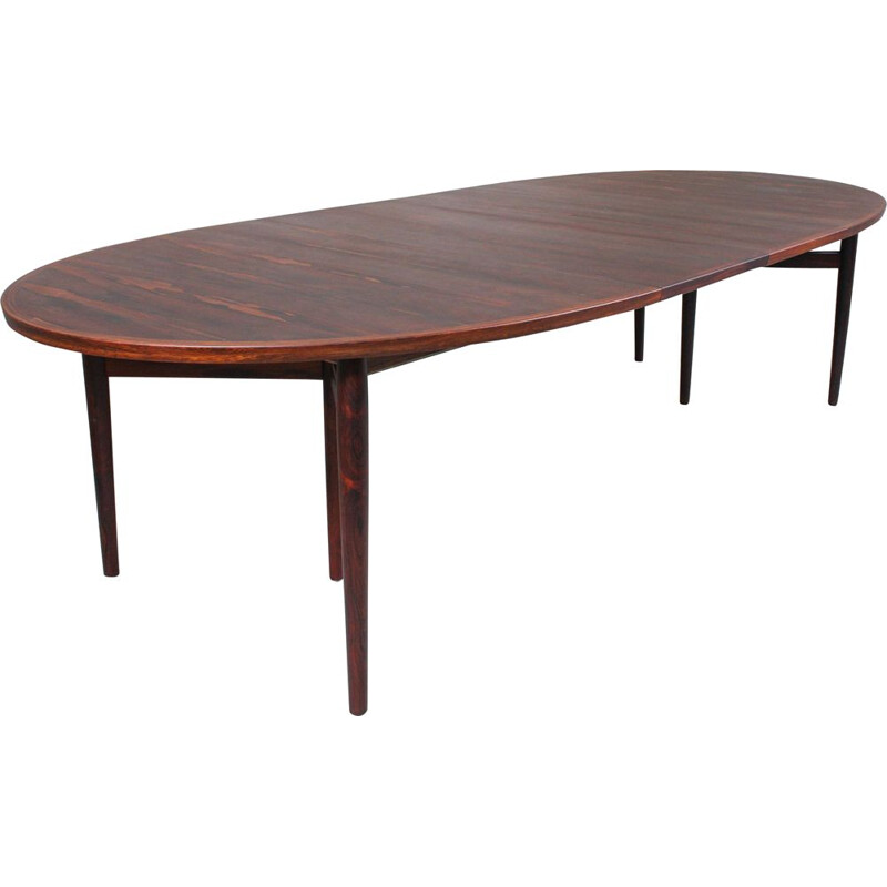 Vintage Dining Table by Arne Vodder for Sibast, Danish Rosewood Model 212 1960s