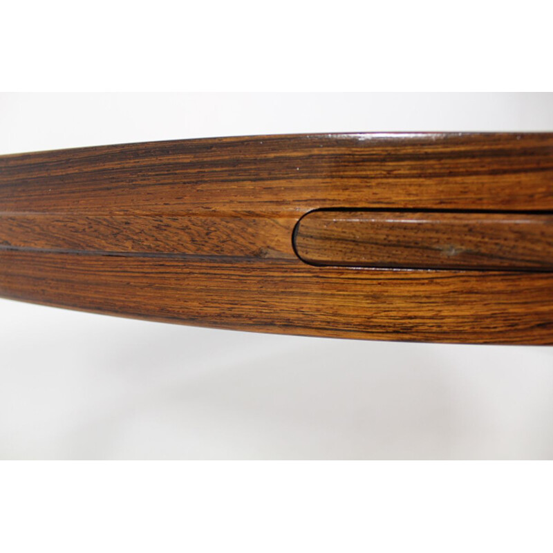 Vintage rosewood coffee table Johannes Andersen Tresnum, Sweden, 1950