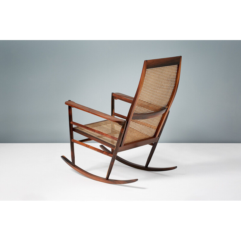 Vintage Rocking Chair Rosewood  Joaquim Tenreiro 1960s