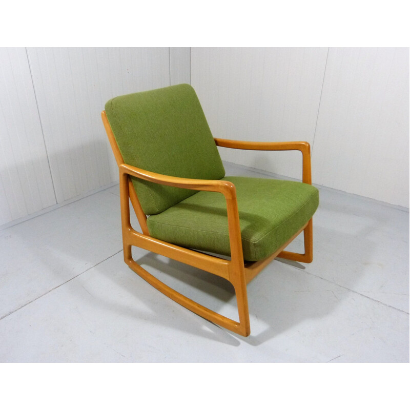 Rocking Chair Vintage Modèle 120 de Ole Wanscher pour la France et Daverkosen, Danemark 1950