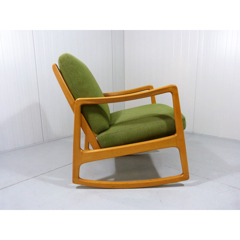 Rocking Chair Vintage Modèle 120 de Ole Wanscher pour la France et Daverkosen, Danemark 1950