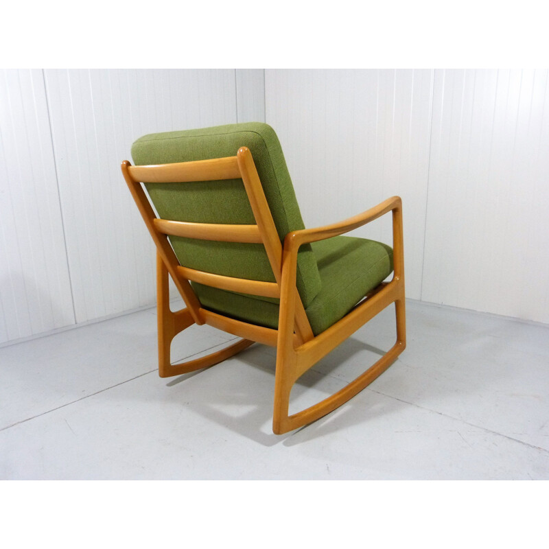 Rocking Chair Vintage Modèle 120 de Ole Wanscher pour la France et Daverkosen, Danemark 1950