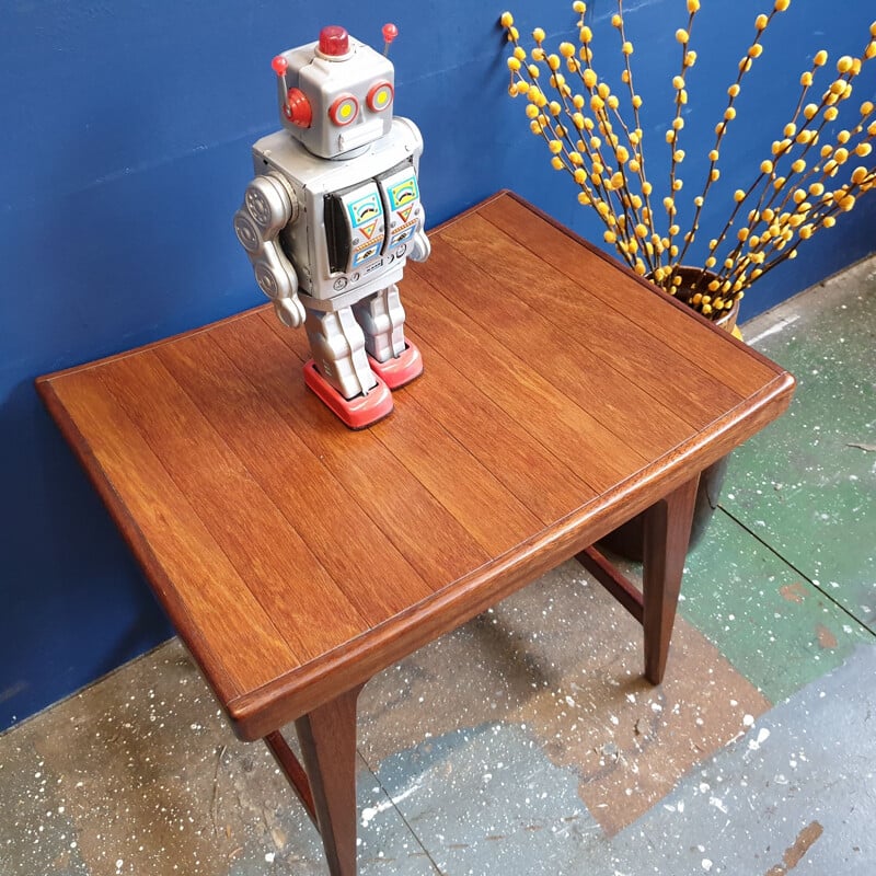 Vintage Teak Dressing Table Stool 1960s