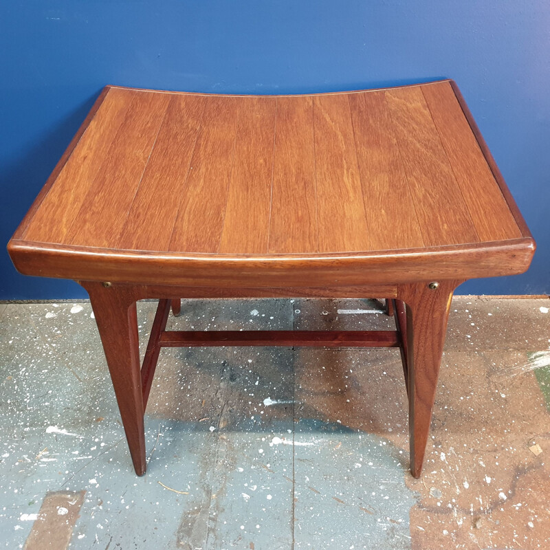 Vintage Teak Dressing Table Stool 1960s